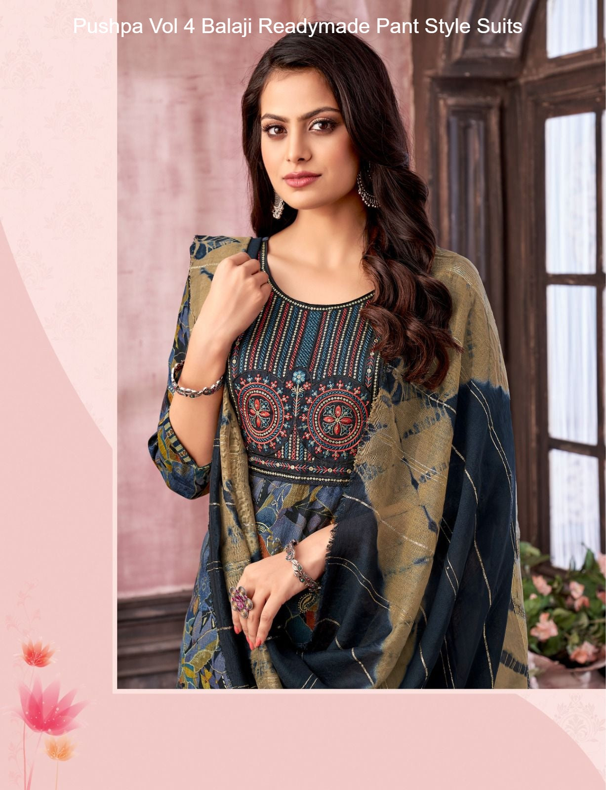Pushpa Vol 4 Balaji Capsule Rayon Readymade Pant Style Suits Manufacturer Gujarat