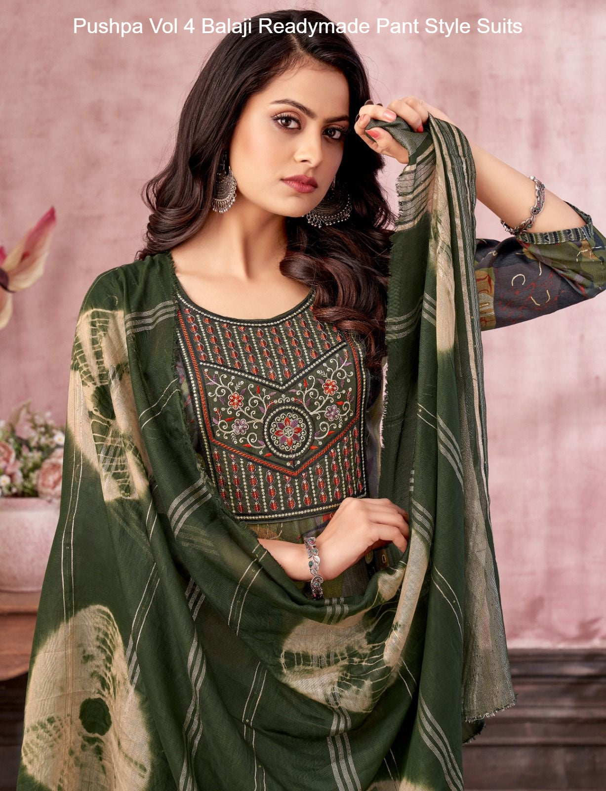 Pushpa Vol 4 Balaji Capsule Rayon Readymade Pant Style Suits Manufacturer Gujarat