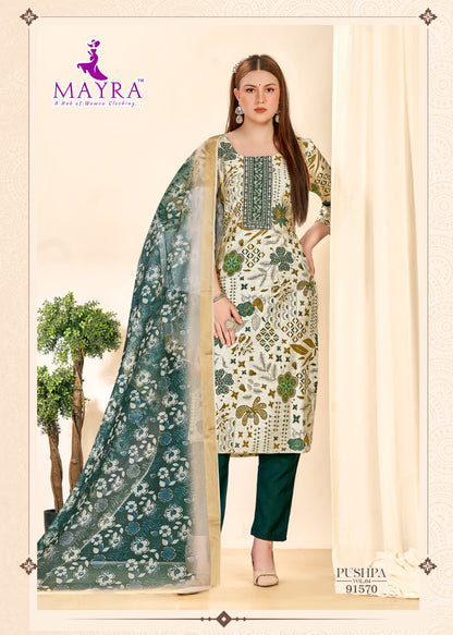 Pushpa Vol 4 Mayra Vertican Readymade Pant Style Suits Wholesaler Gujarat