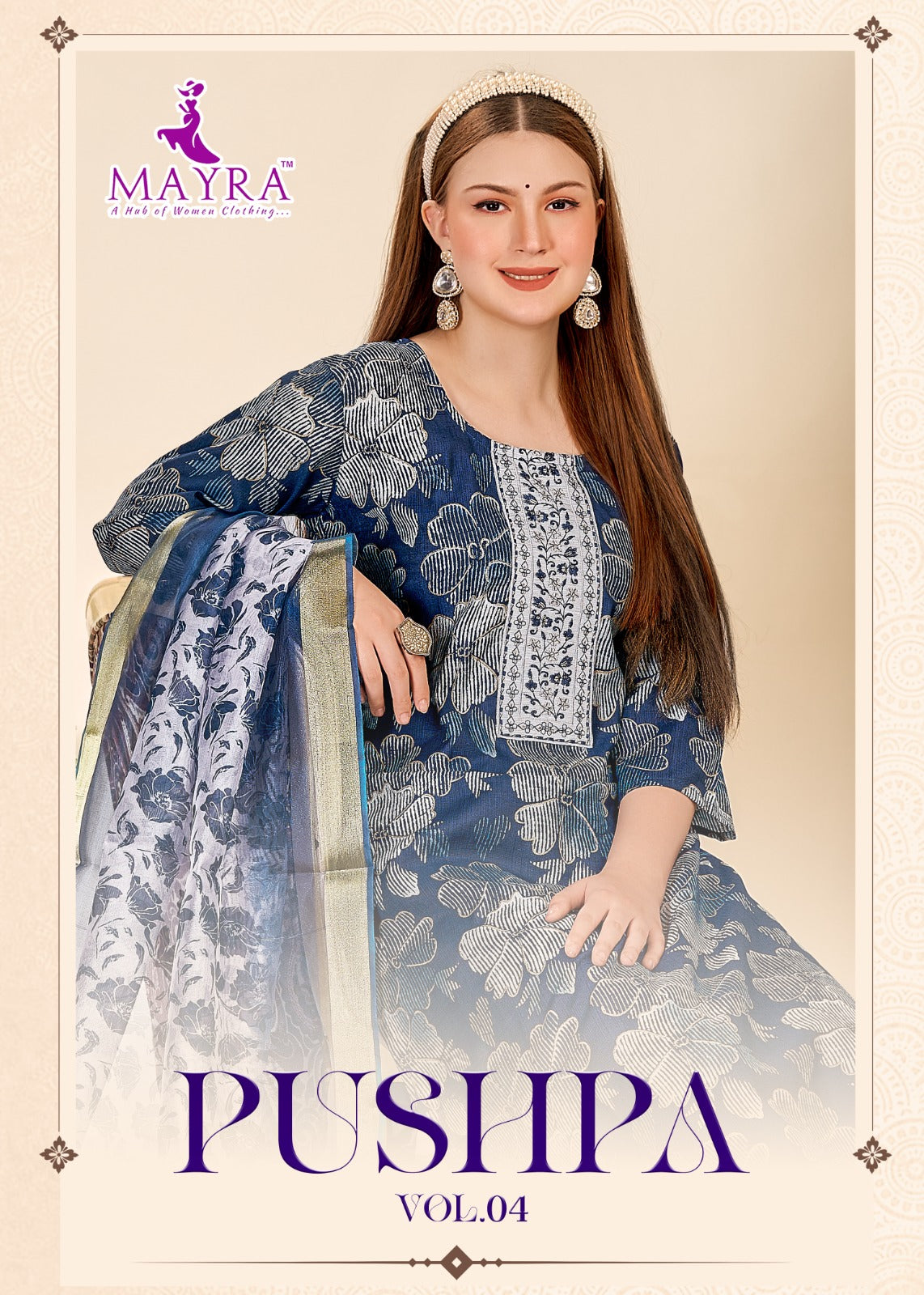 Pushpa Vol 4 Mayra Vertican Readymade Pant Style Suits Wholesaler Gujarat