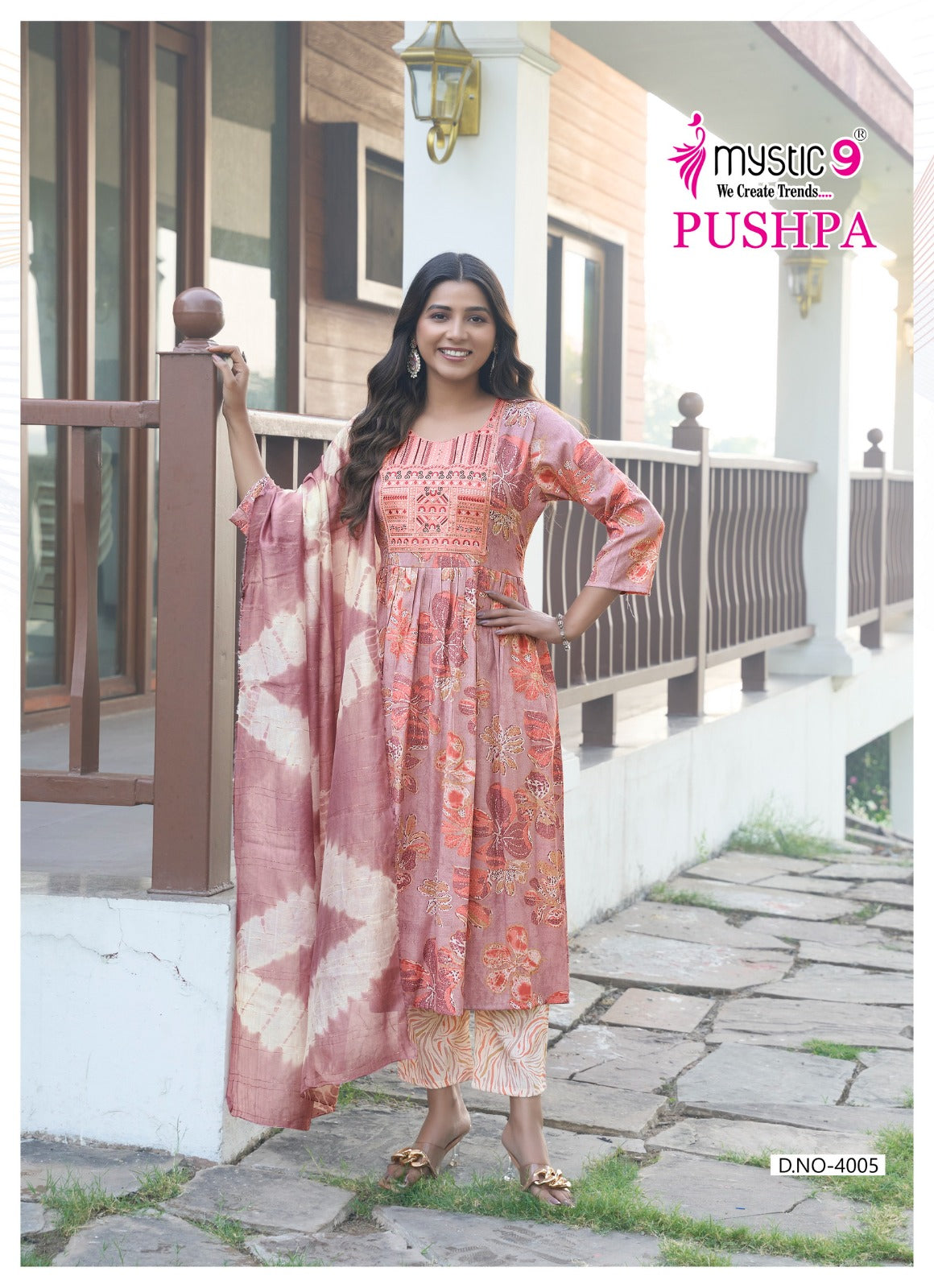 Pushpa Vol 4 Mystic 9 Rayon Capsule Readymade Pant Style Suits Wholesaler