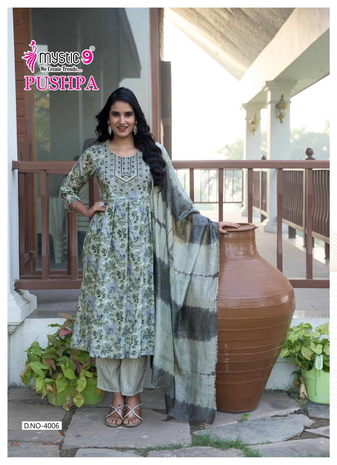 Pushpa Vol 4 Mystic 9 Rayon Capsule Readymade Pant Style Suits Wholesaler