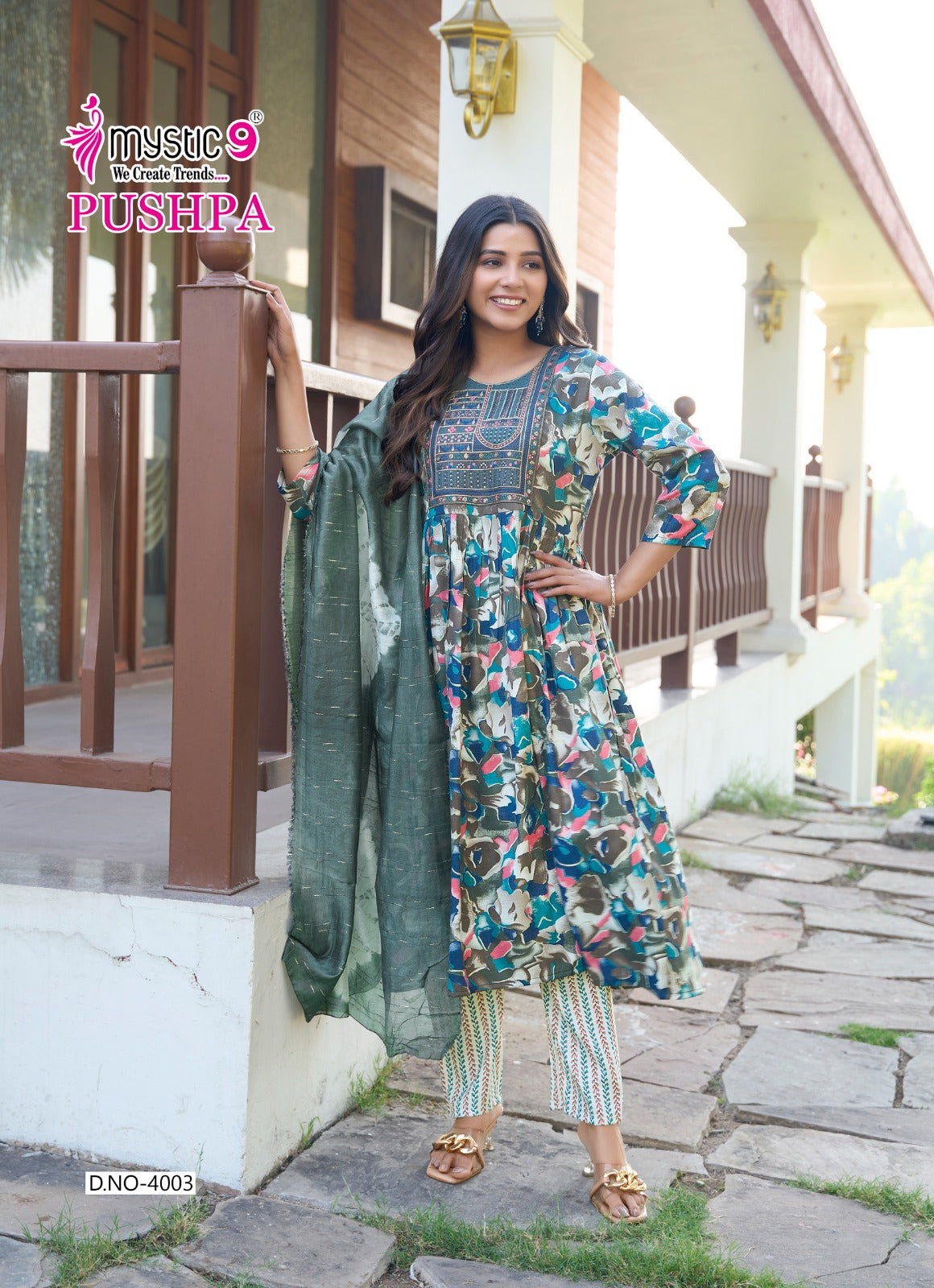 Pushpa Vol 4 Mystic 9 Rayon Capsule Readymade Pant Style Suits Wholesaler