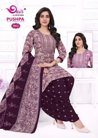 Pushpa Vol 5 Devi Indo Readymade Cotton Patiyala Suits Wholesaler
