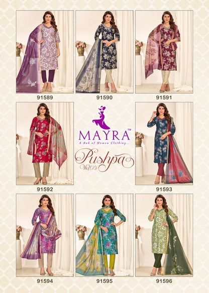 Pushpa Vol 5 Mayra Vertican Readymade Pant Style Suits Manufacturer Gujarat