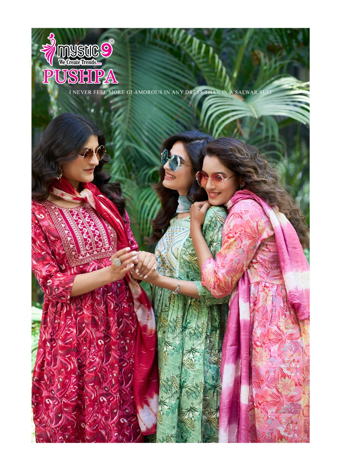 Pushpa Vol 5 Mystic 9 Rayon Capsule Readymade Suits Wholesale Price