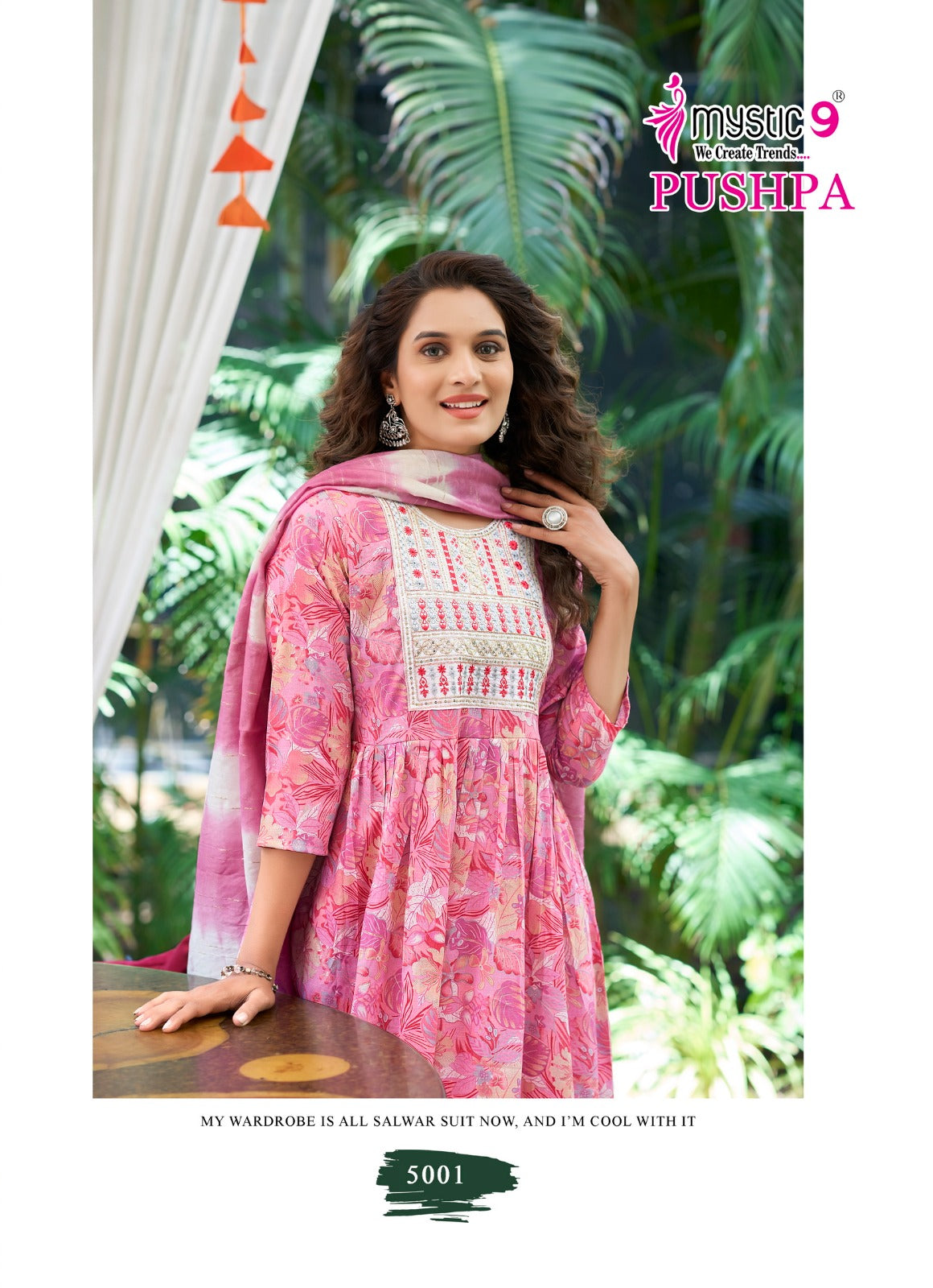 Pushpa Vol 5 Mystic 9 Rayon Capsule Readymade Suits Wholesale Price