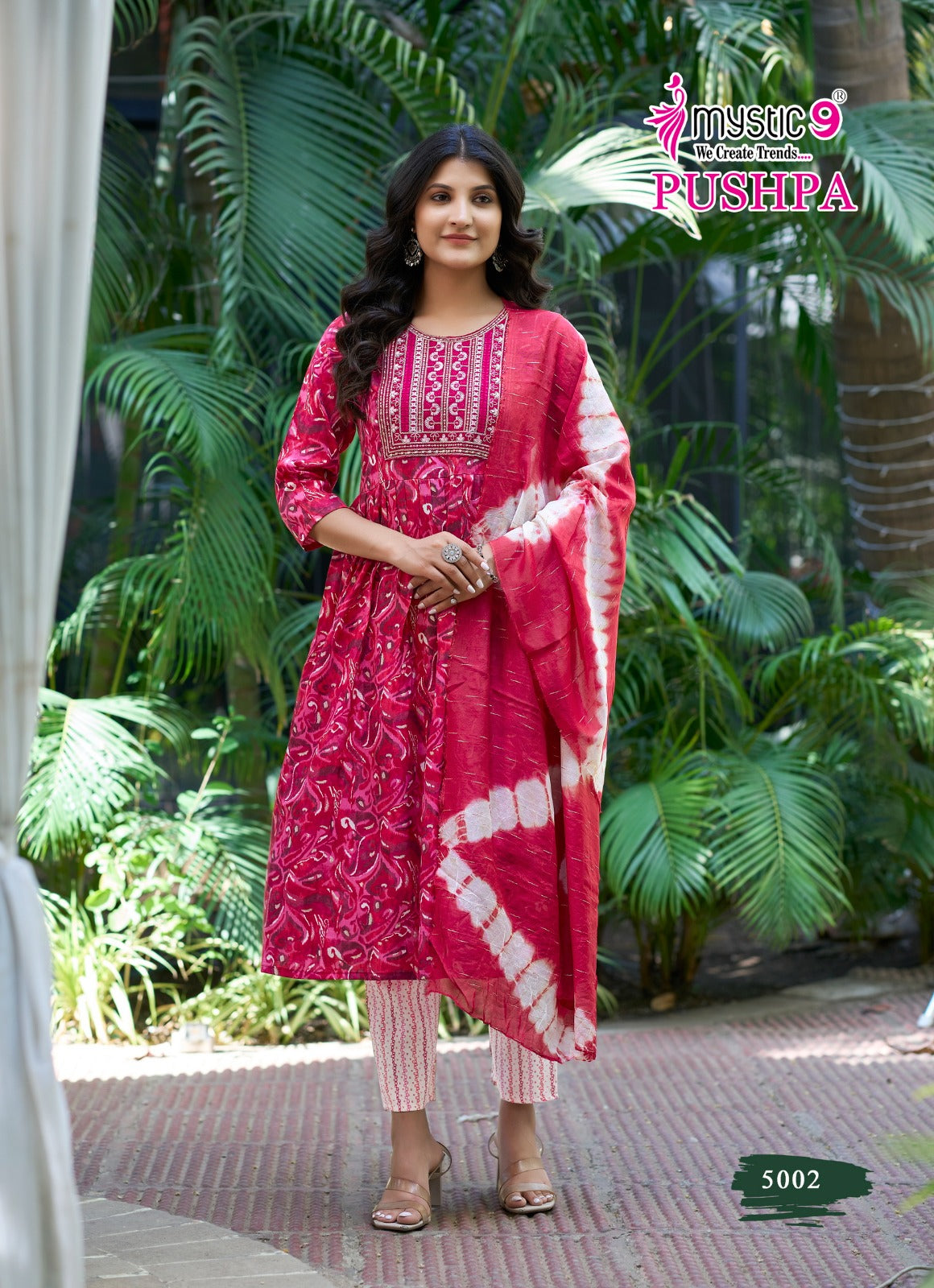 Pushpa Vol 5 Mystic 9 Rayon Capsule Readymade Suits Wholesale Price