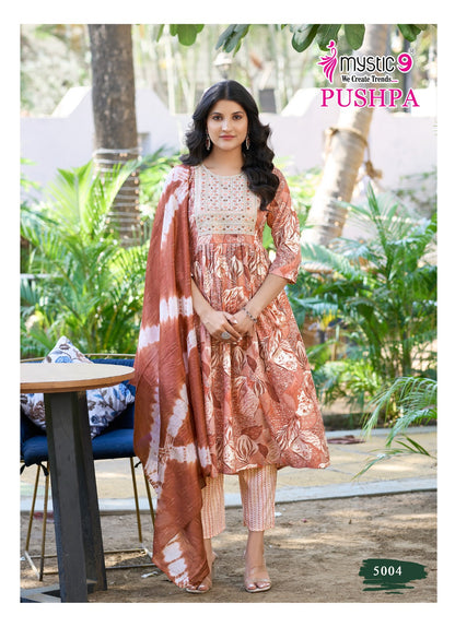 Pushpa Vol 5 Mystic 9 Rayon Capsule Readymade Suits Wholesale Price