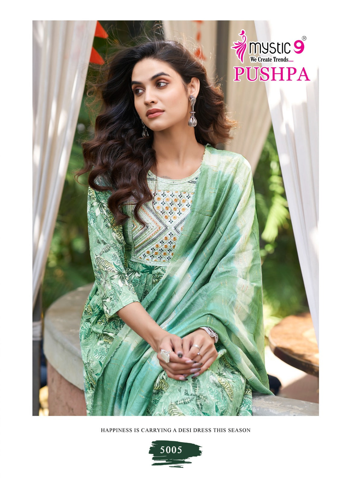 Pushpa Vol 5 Mystic 9 Rayon Capsule Readymade Suits Wholesale Price