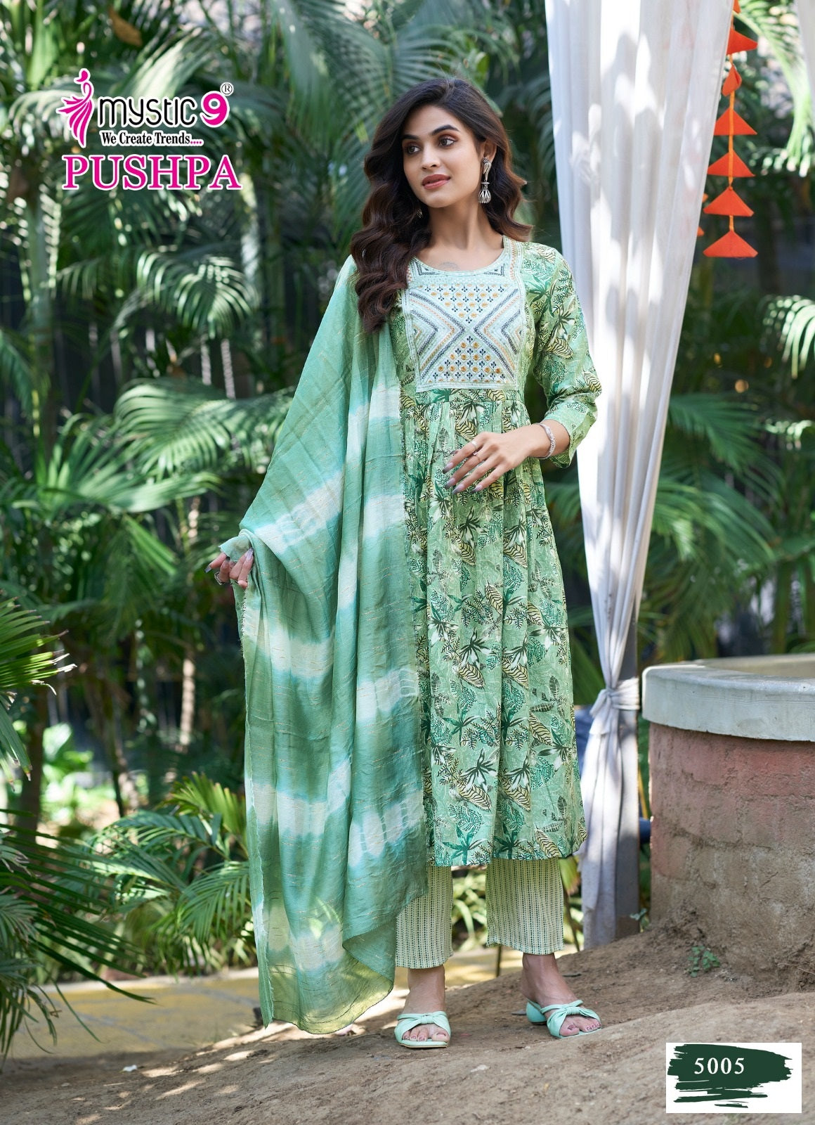 Pushpa Vol 5 Mystic 9 Rayon Capsule Readymade Suits Wholesale Price