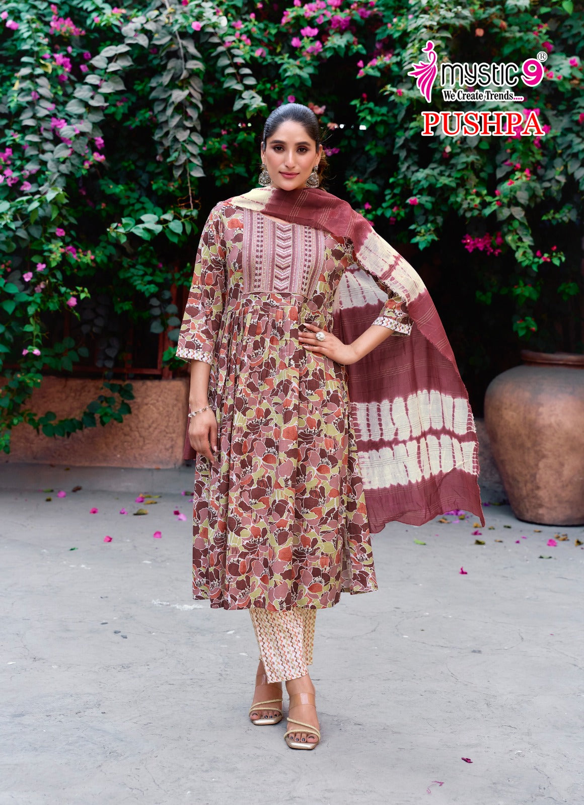 Pushpa Vol 6 Mystic 9 Rayon Readymade Pant Style Suits Wholesale Price