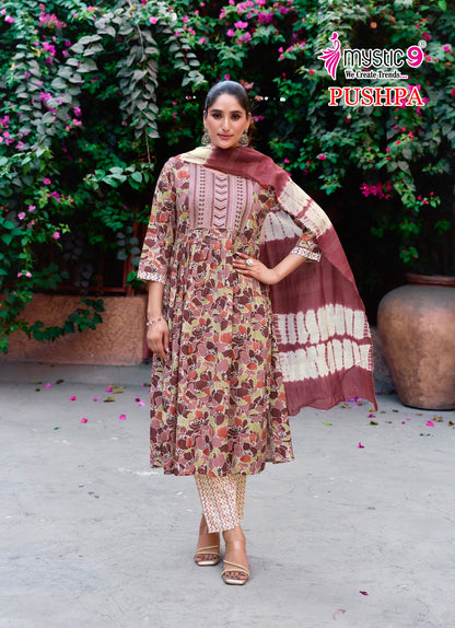 Pushpa Vol 6 Mystic 9 Rayon Readymade Pant Style Suits Wholesale Price