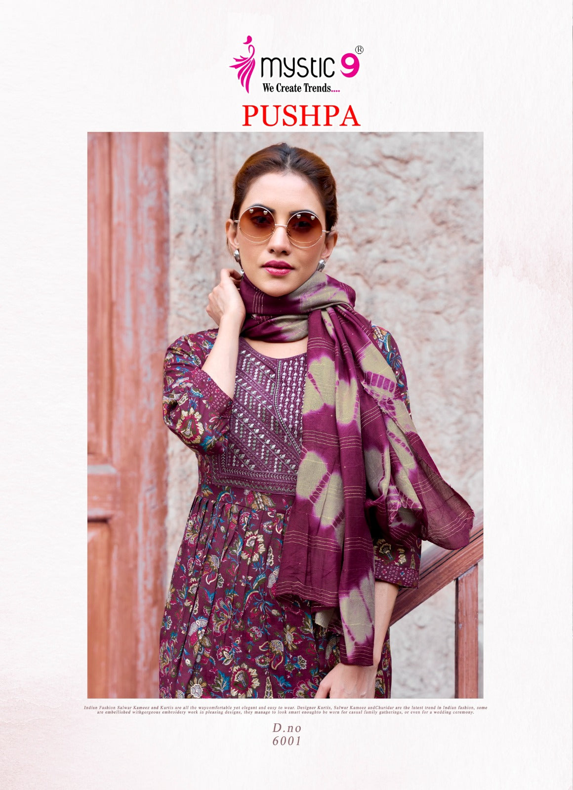 Pushpa Vol 6 Mystic 9 Rayon Readymade Pant Style Suits Wholesale Price