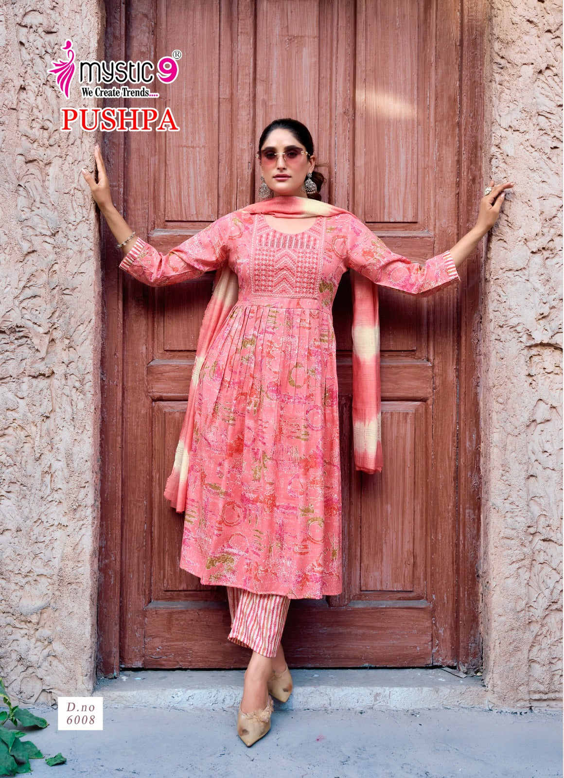 Pushpa Vol 6 Mystic 9 Rayon Readymade Pant Style Suits Wholesale Price