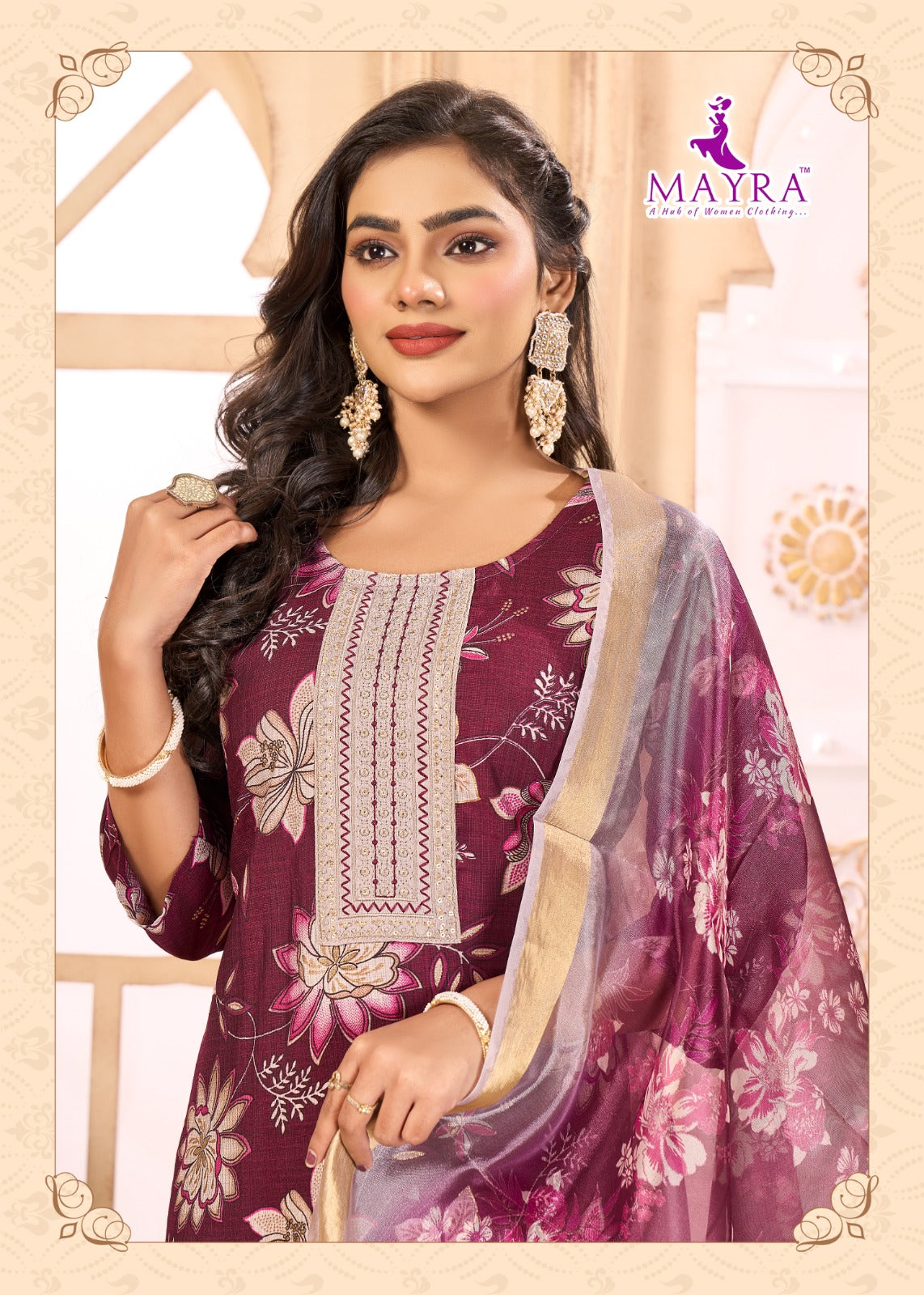 Pushpa Vol 8 Mayra Vertican Readymade Pant Style Suits Manufacturer India