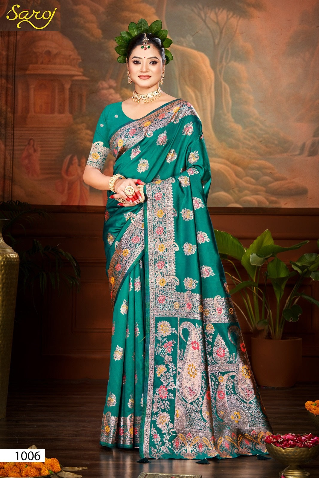 Pushpam Silk Vol 1 Saroj Sarees Wholesaler Ahmedabad