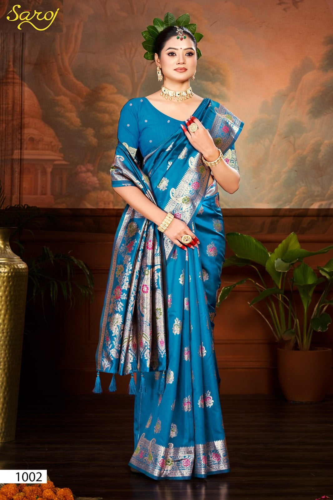 Pushpam Silk Vol 1 Saroj Sarees Wholesaler Ahmedabad