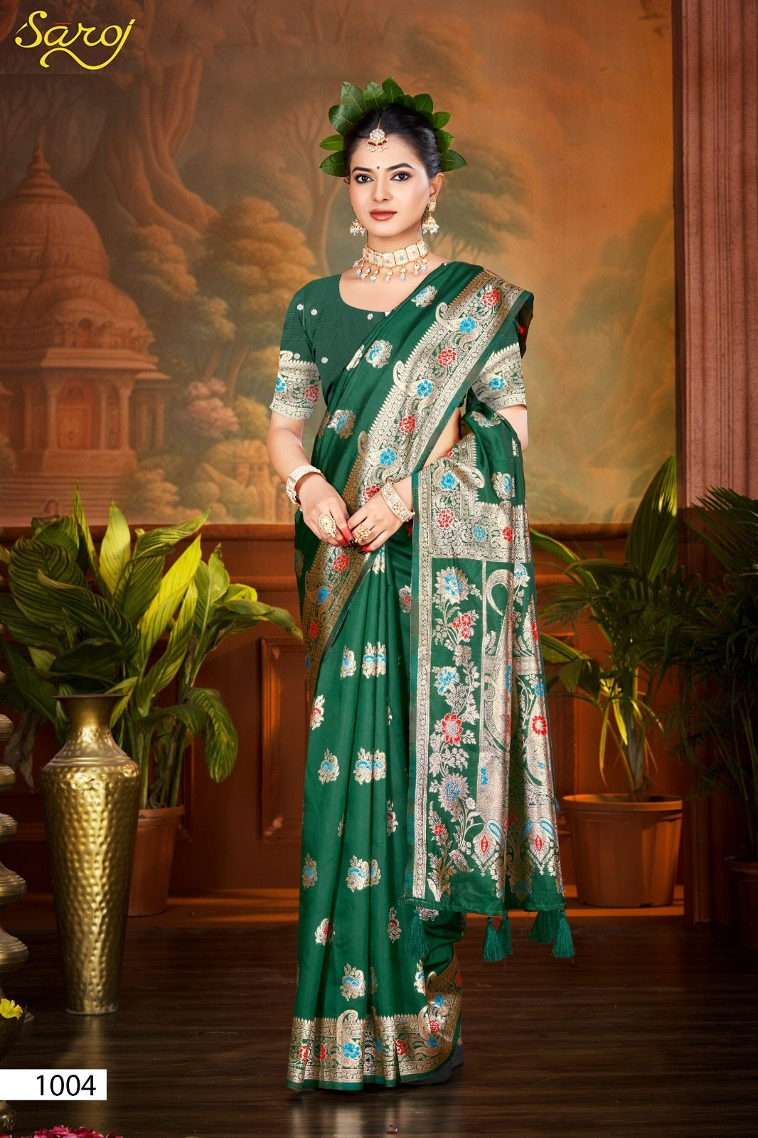 Pushpam Silk Vol 1 Saroj Sarees Wholesaler Ahmedabad