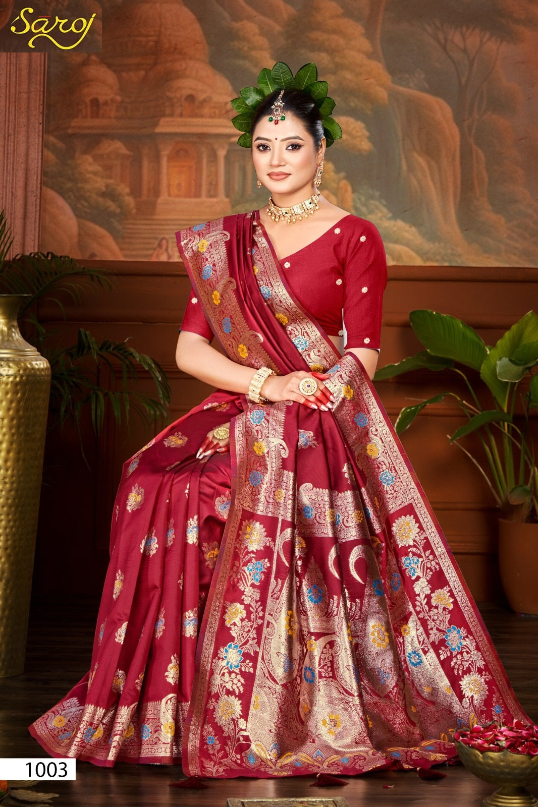 Pushpam Silk Vol 1 Saroj Sarees Wholesaler Ahmedabad