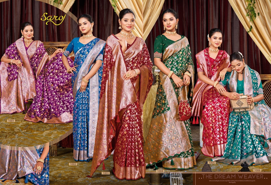Pushpam Silk Vol 2 Saroj Sarees Manufacturer Ahmedabad