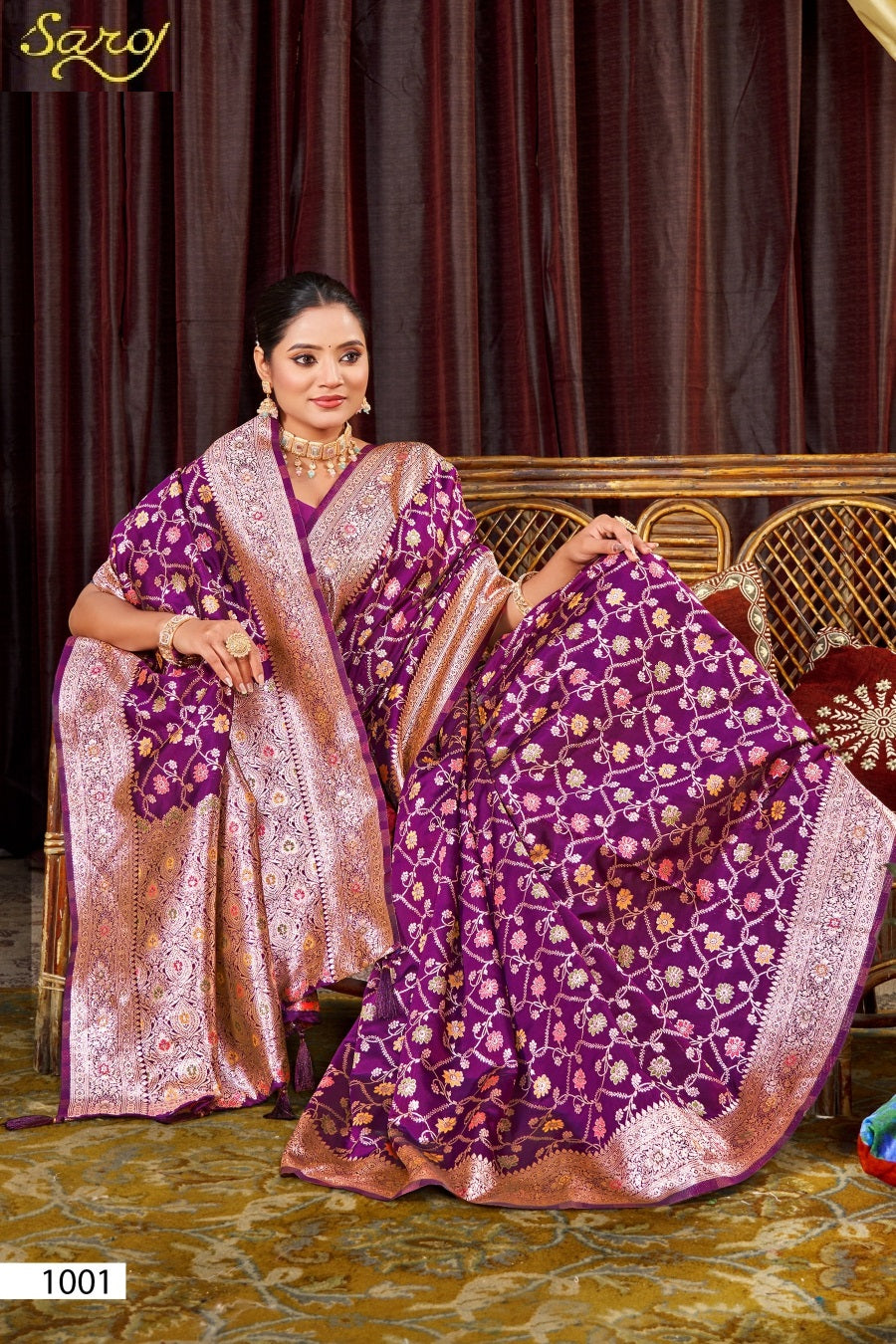 Pushpam Silk Vol 2 Saroj Sarees Manufacturer Ahmedabad