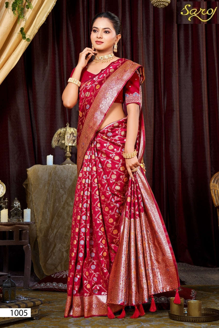 Pushpam Silk Vol 2 Saroj Sarees Manufacturer Ahmedabad