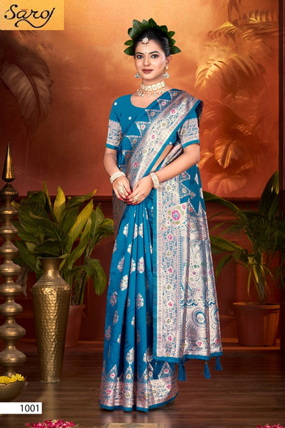Pushpam Silk Vol 3 Saroj Sarees Supplier Ahmedabad