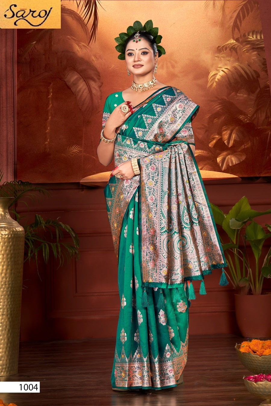 Pushpam Silk Vol 3 Saroj Sarees Supplier Ahmedabad