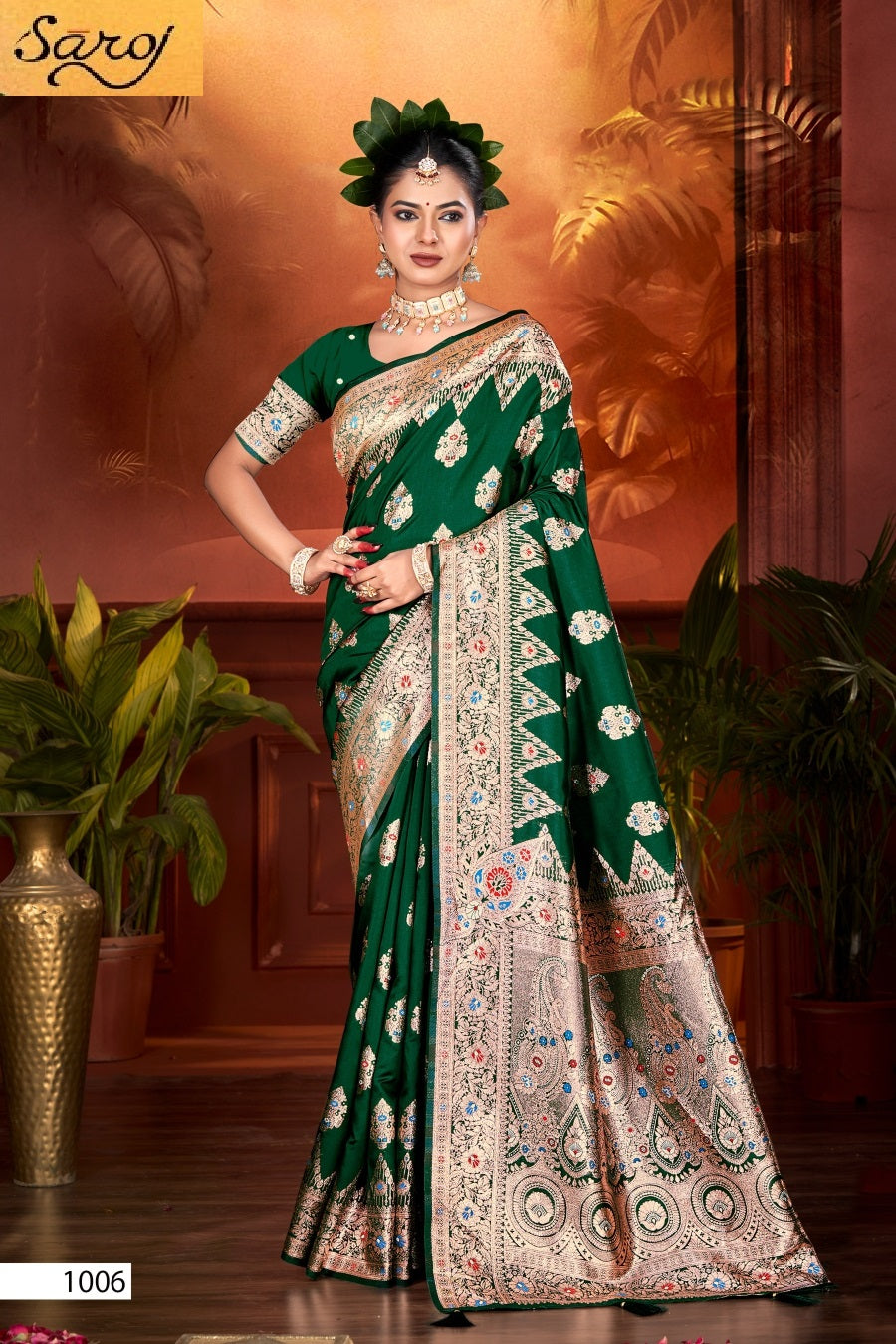 Pushpam Silk Vol 3 Saroj Sarees Supplier Ahmedabad