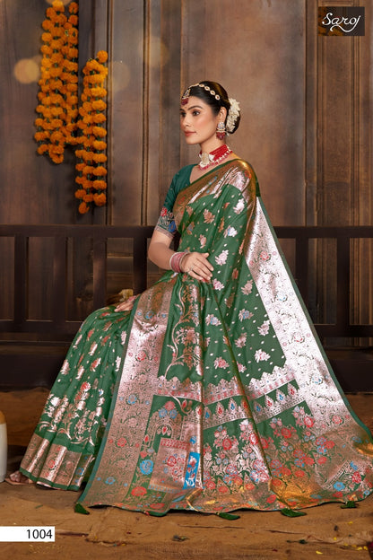 Pushpam Silk Vol 4 Saroj Sarees Exporter Ahmedabad