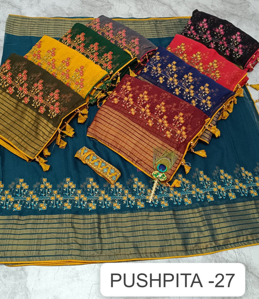 Pushpita 27 New Kalpveli Nilgiri Chiffon Sarees