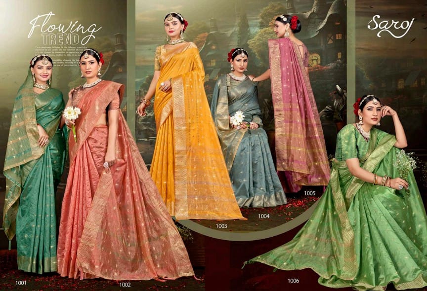 Pushpkala Saroski Vol 3 Saroj Soft Silk Sarees Manufacturer Ahmedabad