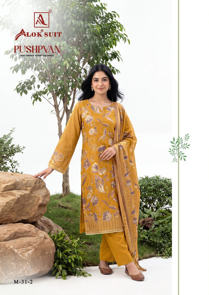 Pushpvan Alok Pure Mudaal Karachi Salwar Suits Wholesaler Gujarat