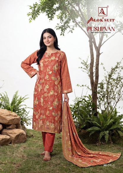 Pushpvan Alok Pure Mudaal Karachi Salwar Suits Wholesaler Gujarat