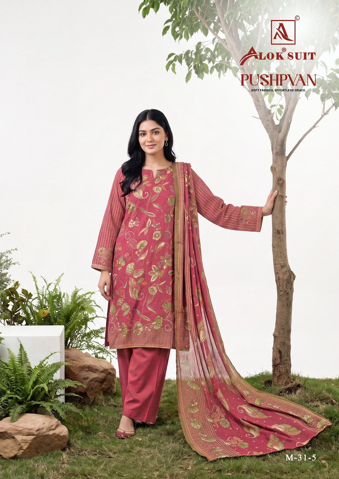 Pushpvan Alok Pure Mudaal Karachi Salwar Suits Wholesaler Gujarat