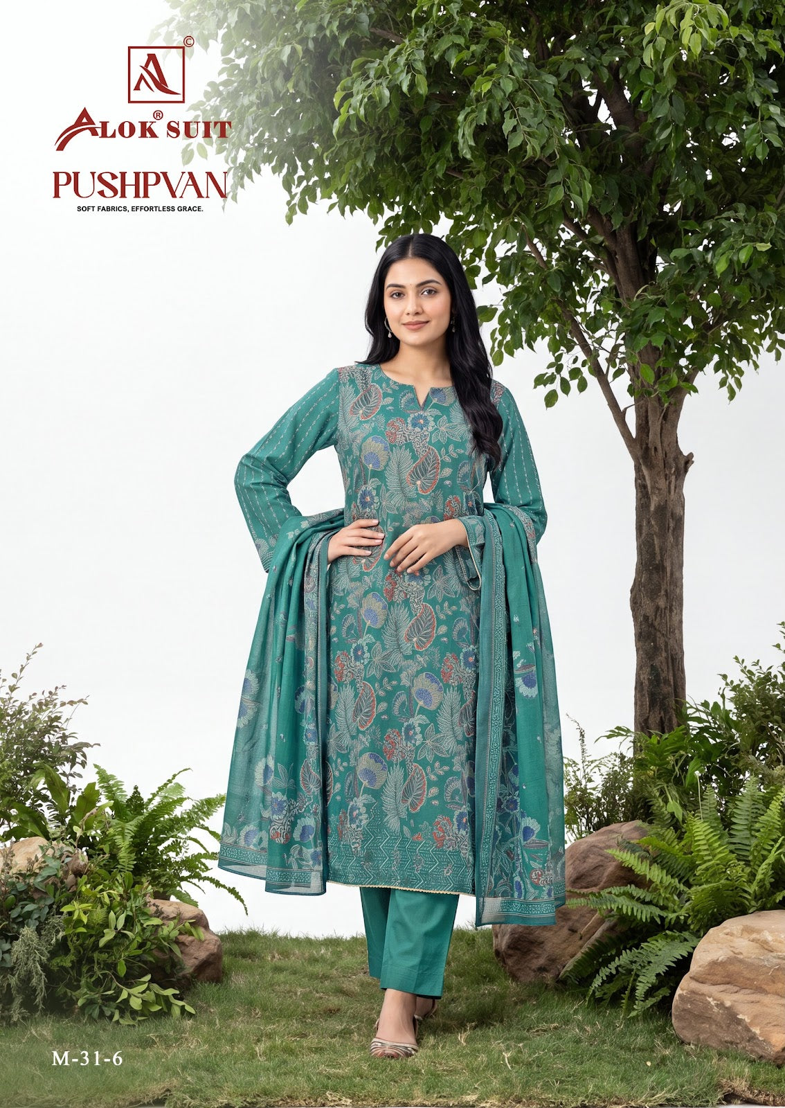Pushpvan Alok Pure Mudaal Karachi Salwar Suits Wholesaler Gujarat