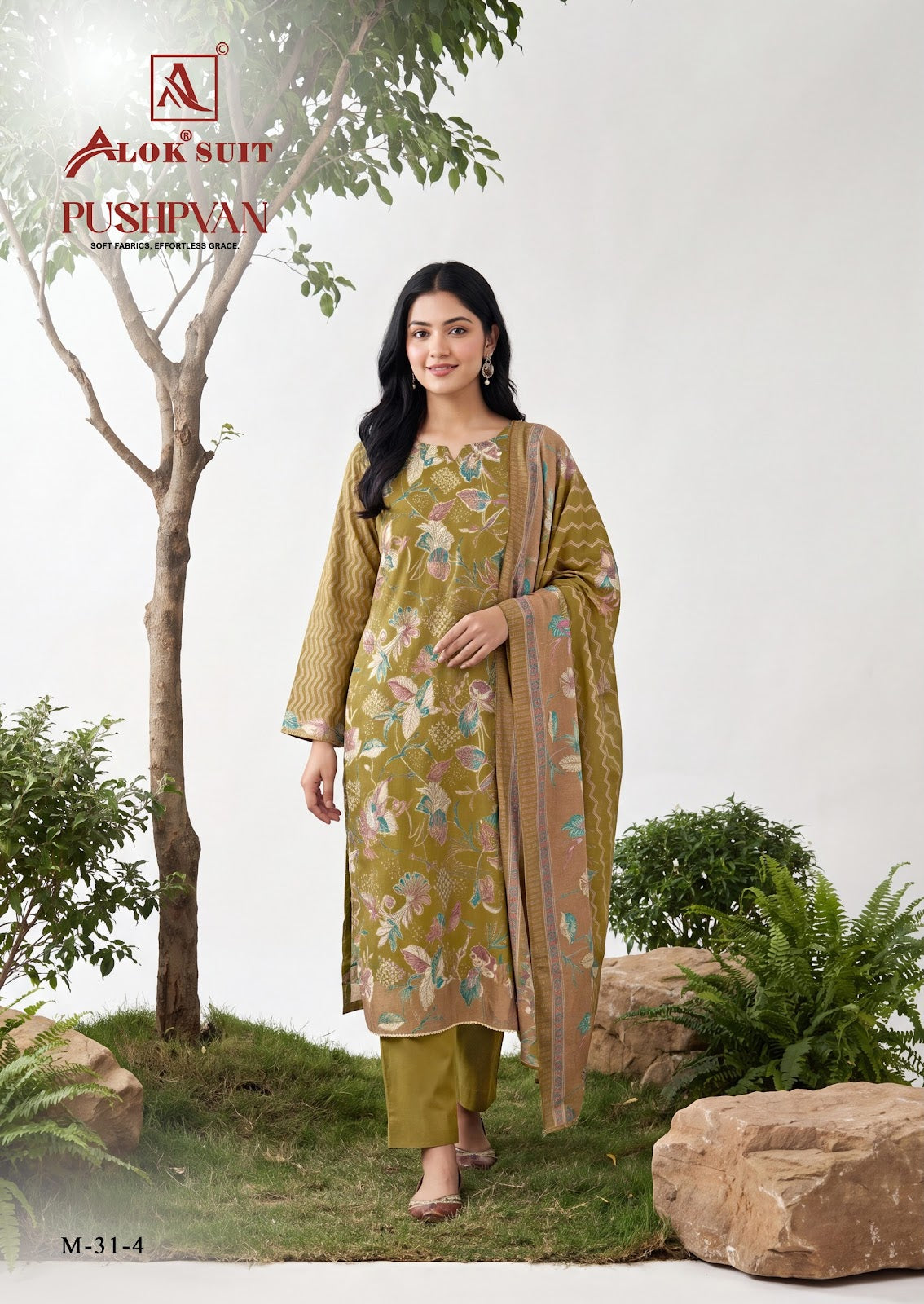 Pushpvan Alok Pure Mudaal Karachi Salwar Suits Wholesaler Gujarat