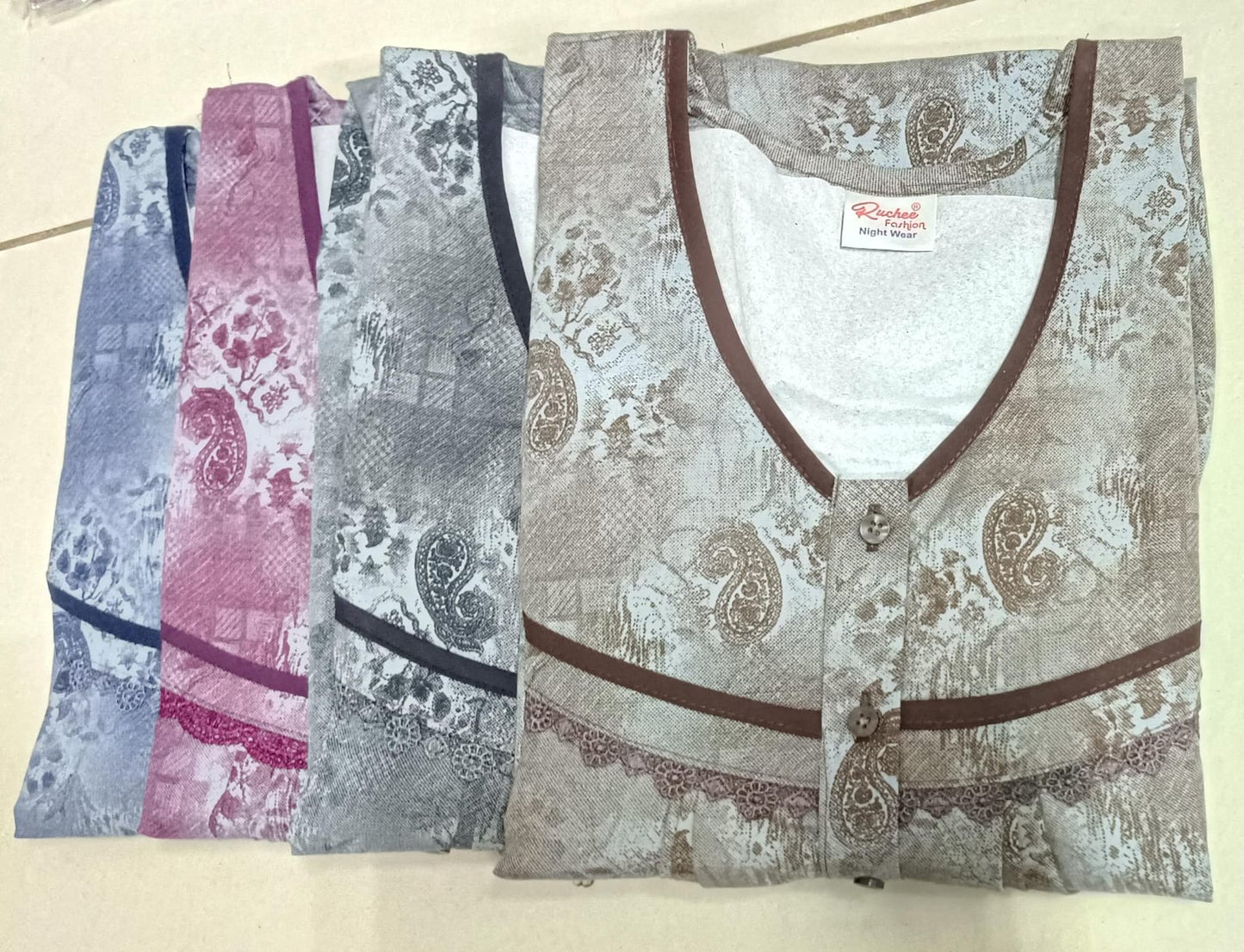 Pv Gpo Ruchee Fashion Night Gowns Wholesale Rate