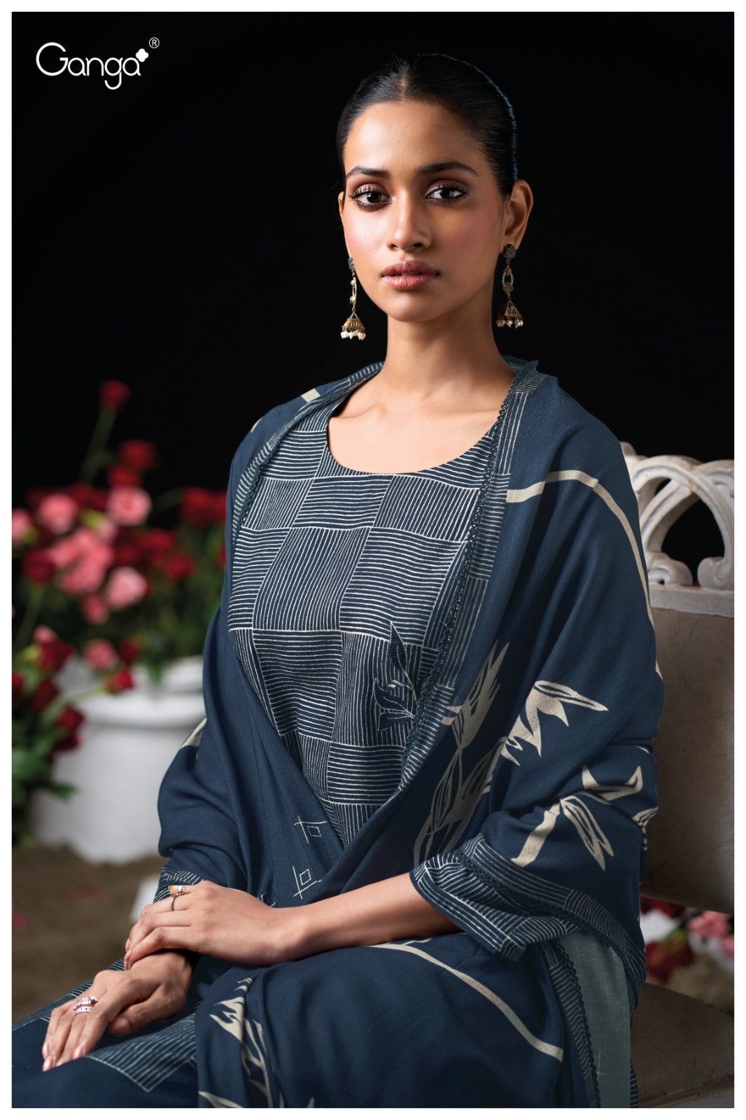 Pyrrha 3941 Ganga Wool Pashmina Suits Wholesale Rate