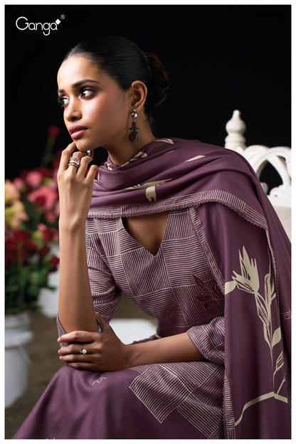 Pyrrha 3941 Ganga Wool Pashmina Suits Wholesale Rate
