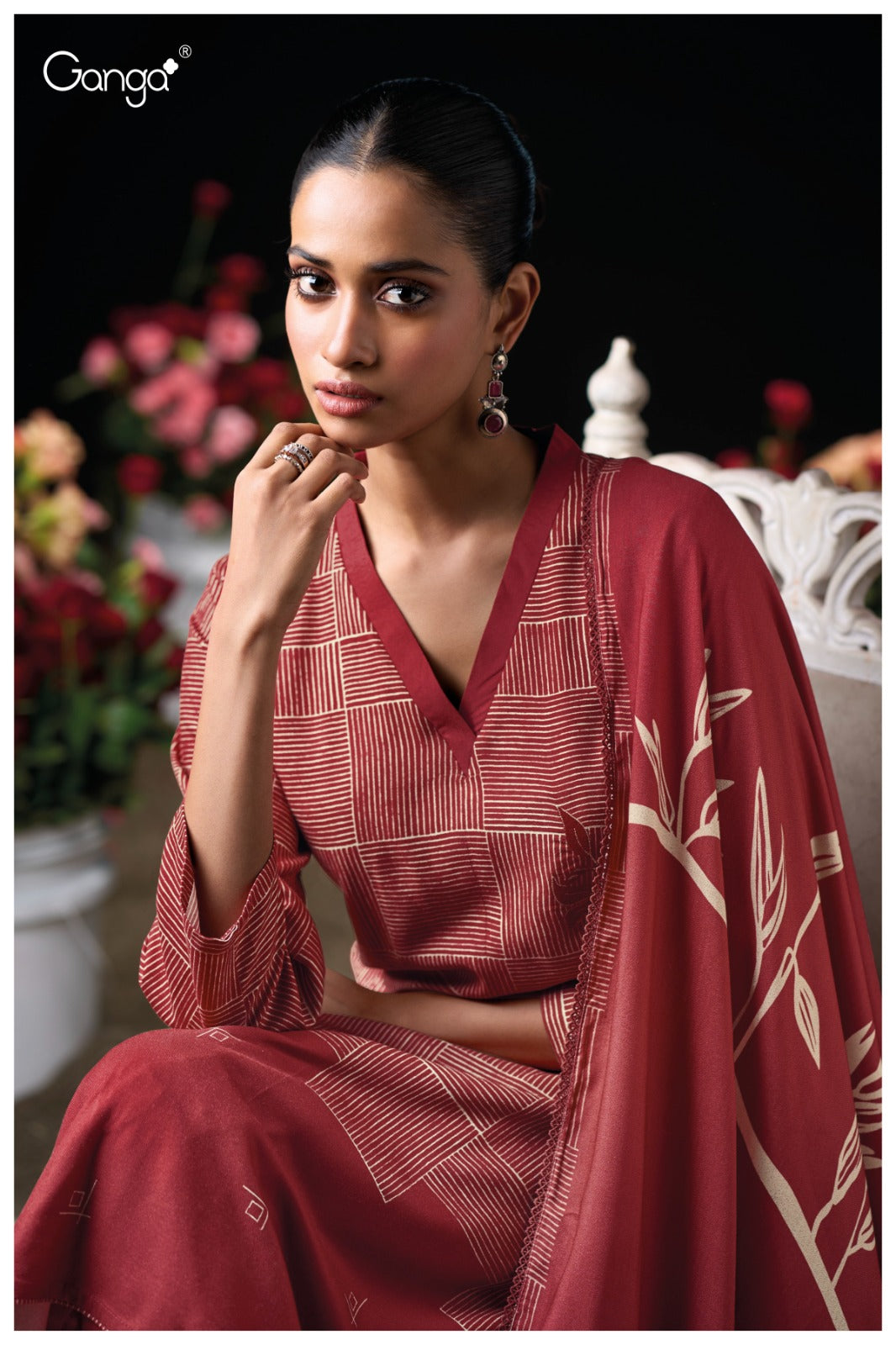 Pyrrha 3941 Ganga Wool Pashmina Suits Wholesale Rate
