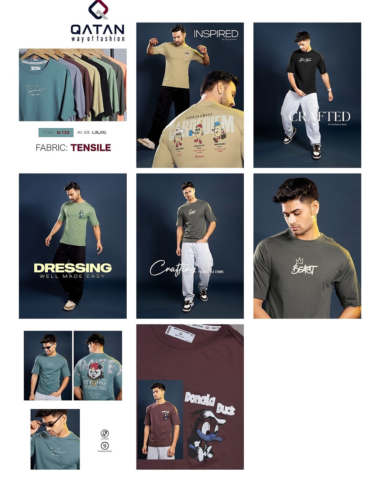 Q 122 Qatan Tencil Mens Tshirts Manufacturer Ahmedabad