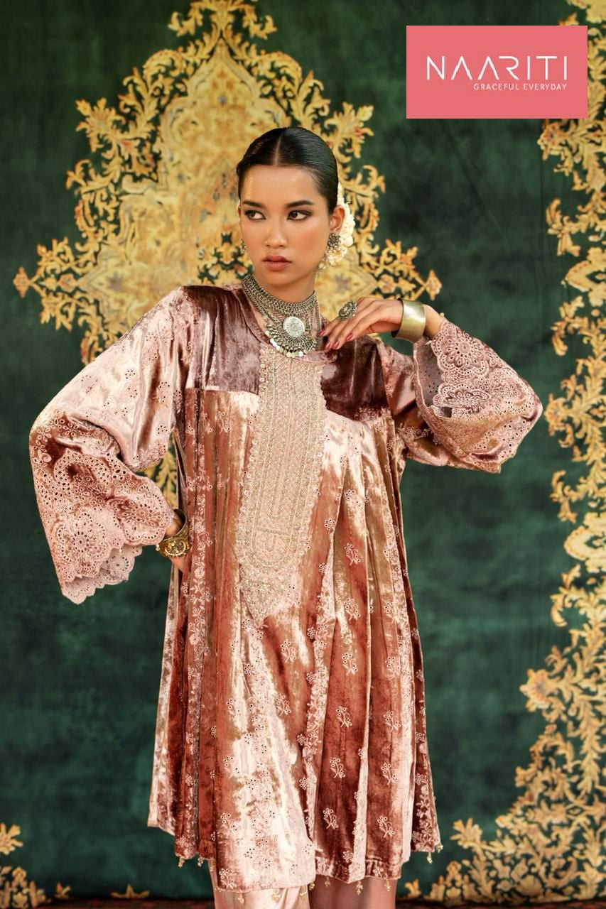 Qafina Naariti Velvet Suits Supplier India