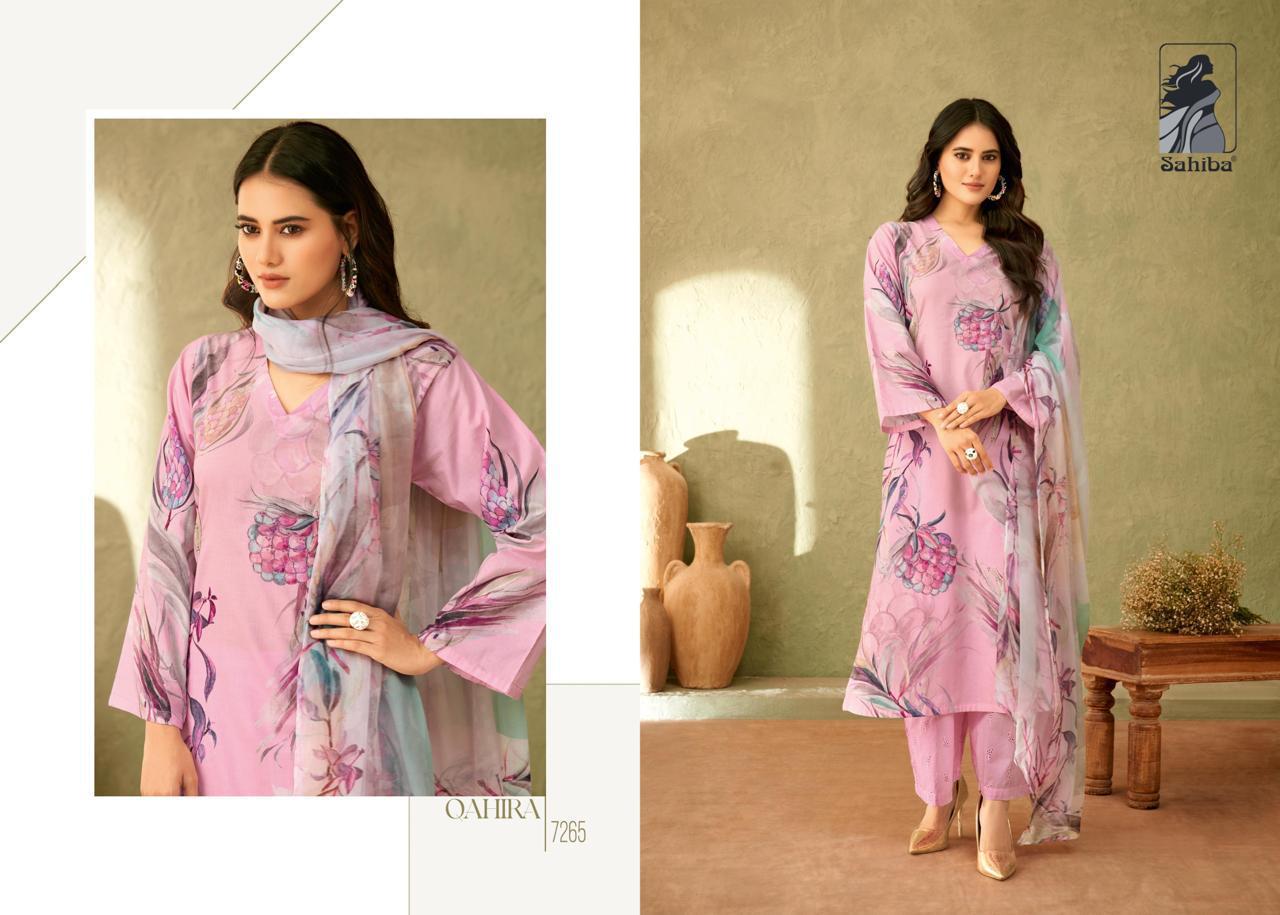 Qahira Sahiba Cotton Lawn Pant Style Suits Wholesale Price