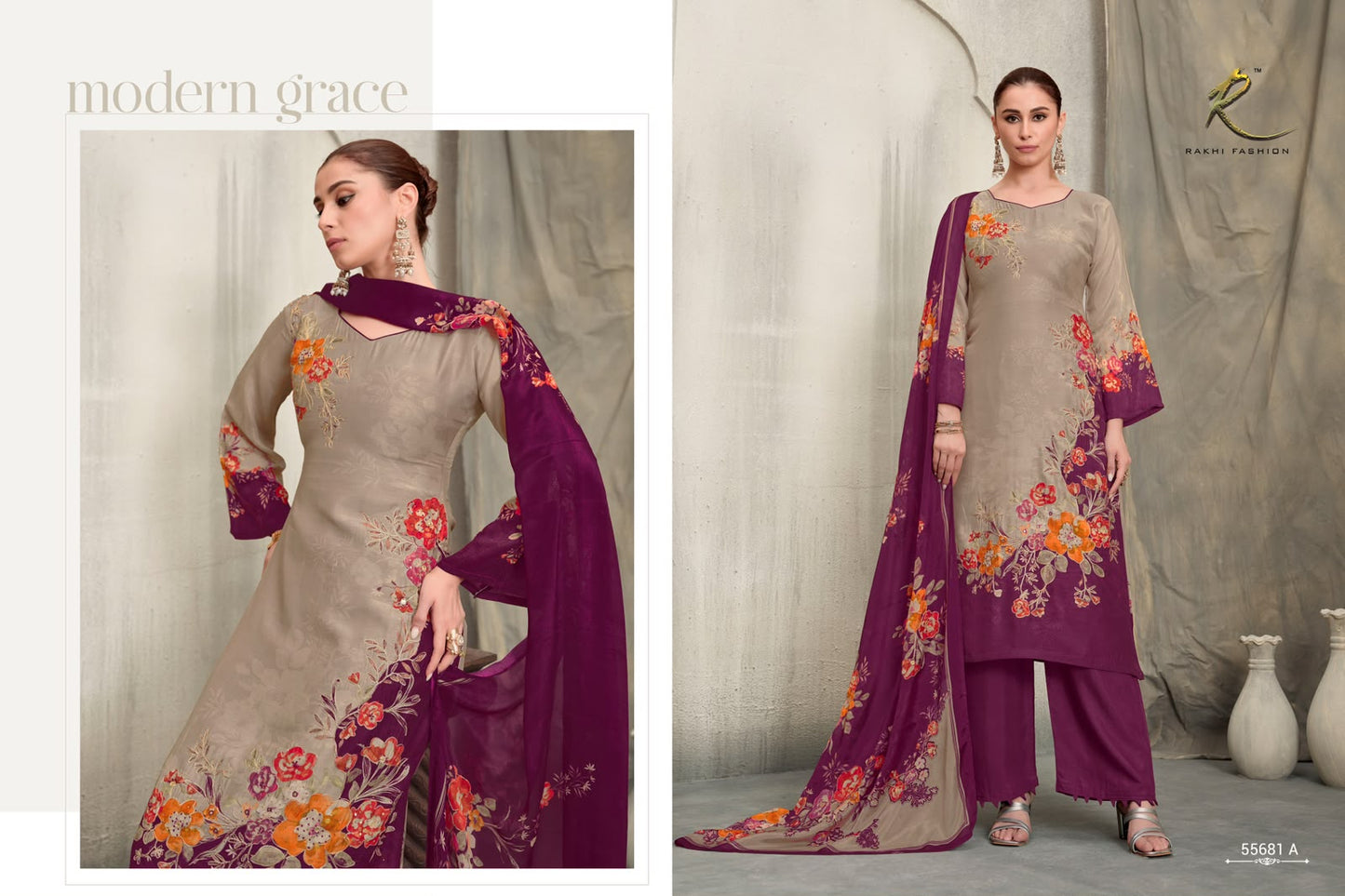 Qaira 55681 Rakhi Fashion Viscose Modal Pant Style Suits Supplier Gujarat