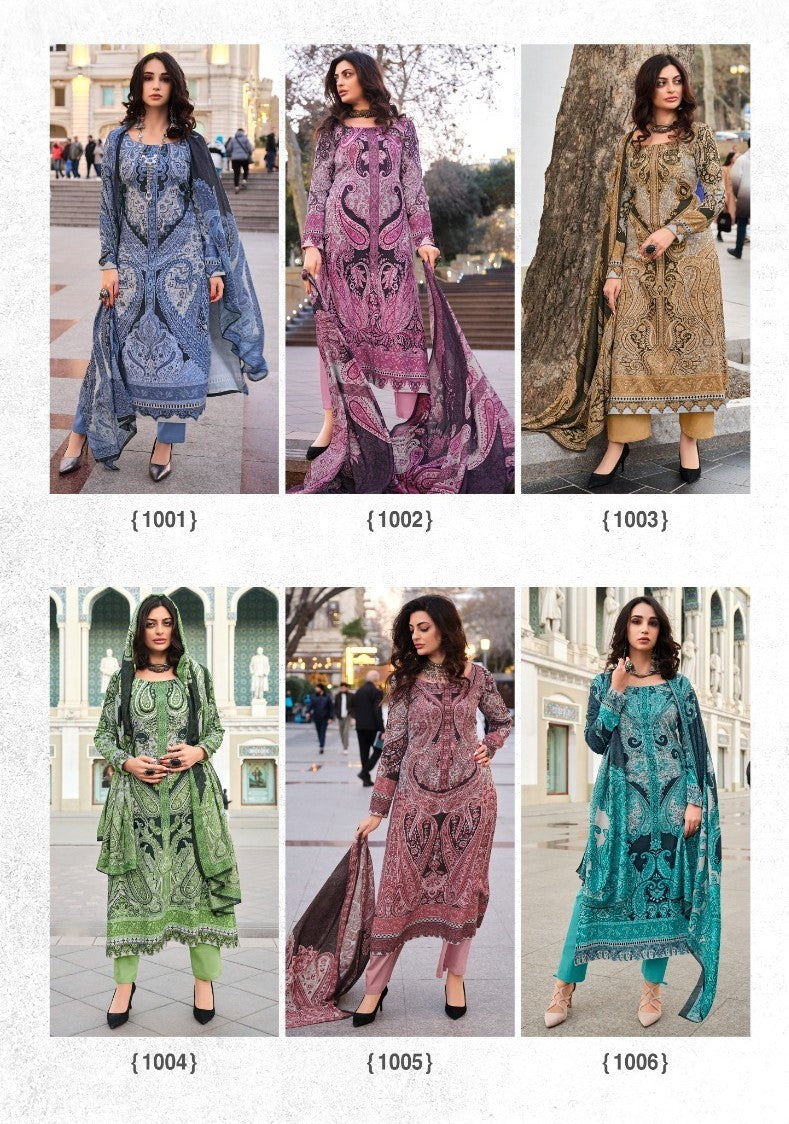 Qala Yesfab Giza Satin Pant Style Suits