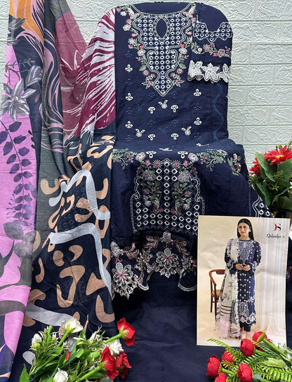 Qalamkar 26 Deepsy Cotton Pakistani Salwar Suits Exporter Gujarat