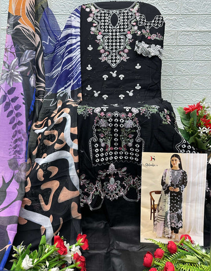 Qalamkar 26 Deepsy Cotton Pakistani Salwar Suits Exporter Gujarat