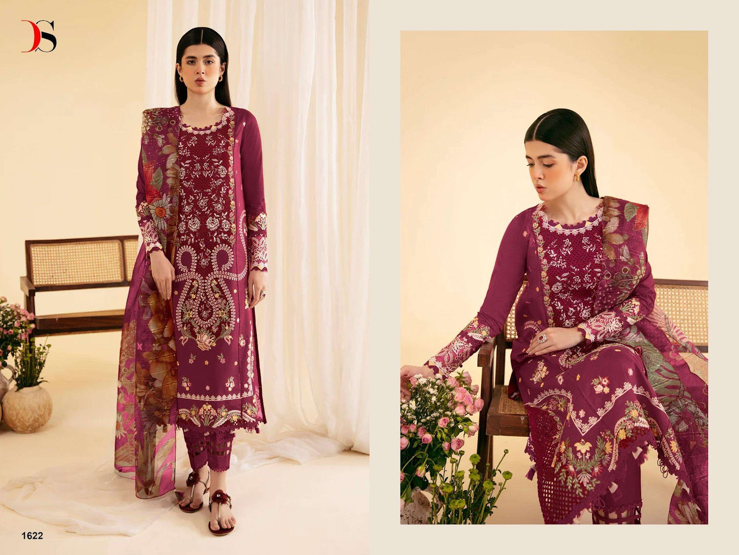 Qalamkar 26 Deepsy Cotton Pakistani Salwar Suits Exporter Gujarat